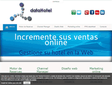 Tablet Screenshot of datahotel.net